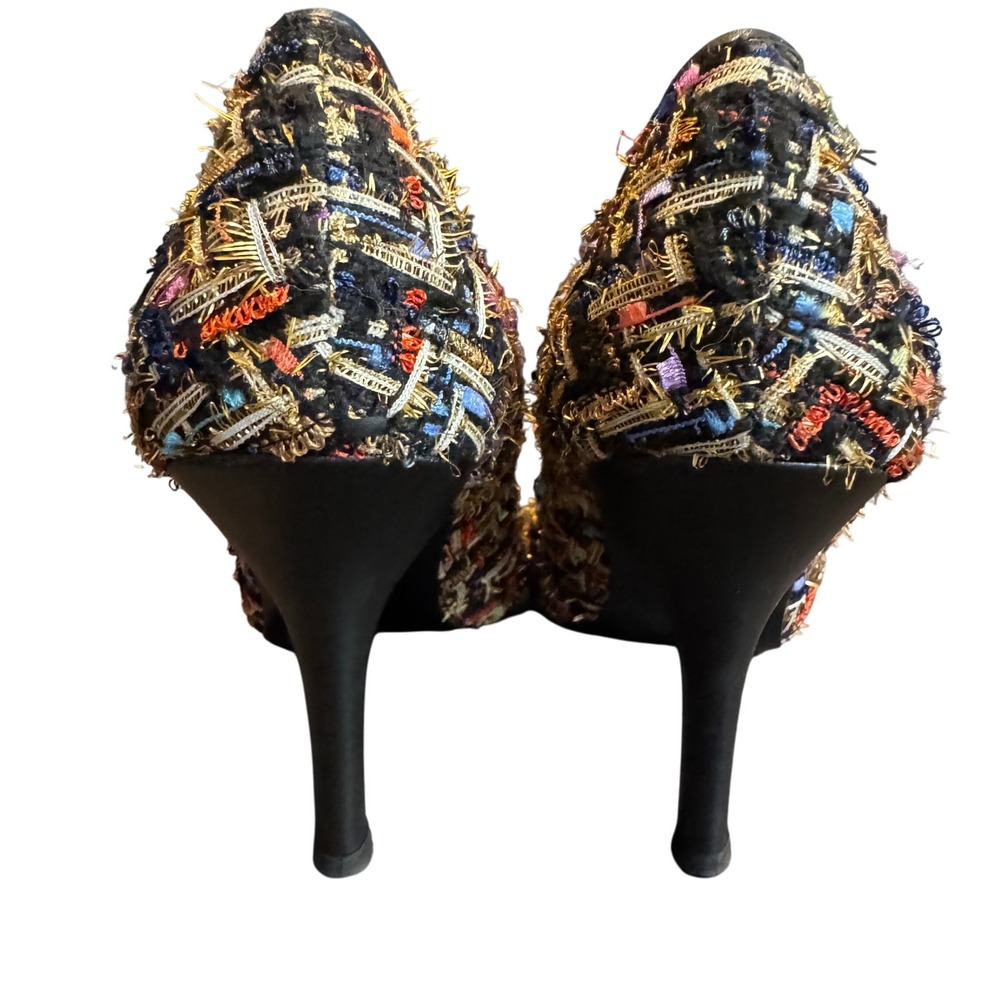 Charles by Charles David Tweed Pointed Toe Pumps Multicolor Heels Sz 7M - Picture 5 of 10
